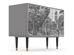 Aparador - 115x85x48 cm - BS4 - View of the Piazza, Gris