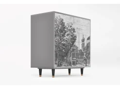 Aparador - 94x96x48 cm - BS3 - View of the Piazza, Gris