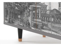 Aparador - 94x96x48 cm - BS3 - View of the Piazza, Gris