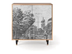 Aparador - 94x96x48 cm - BS3 - View of the Piazza, Nogal