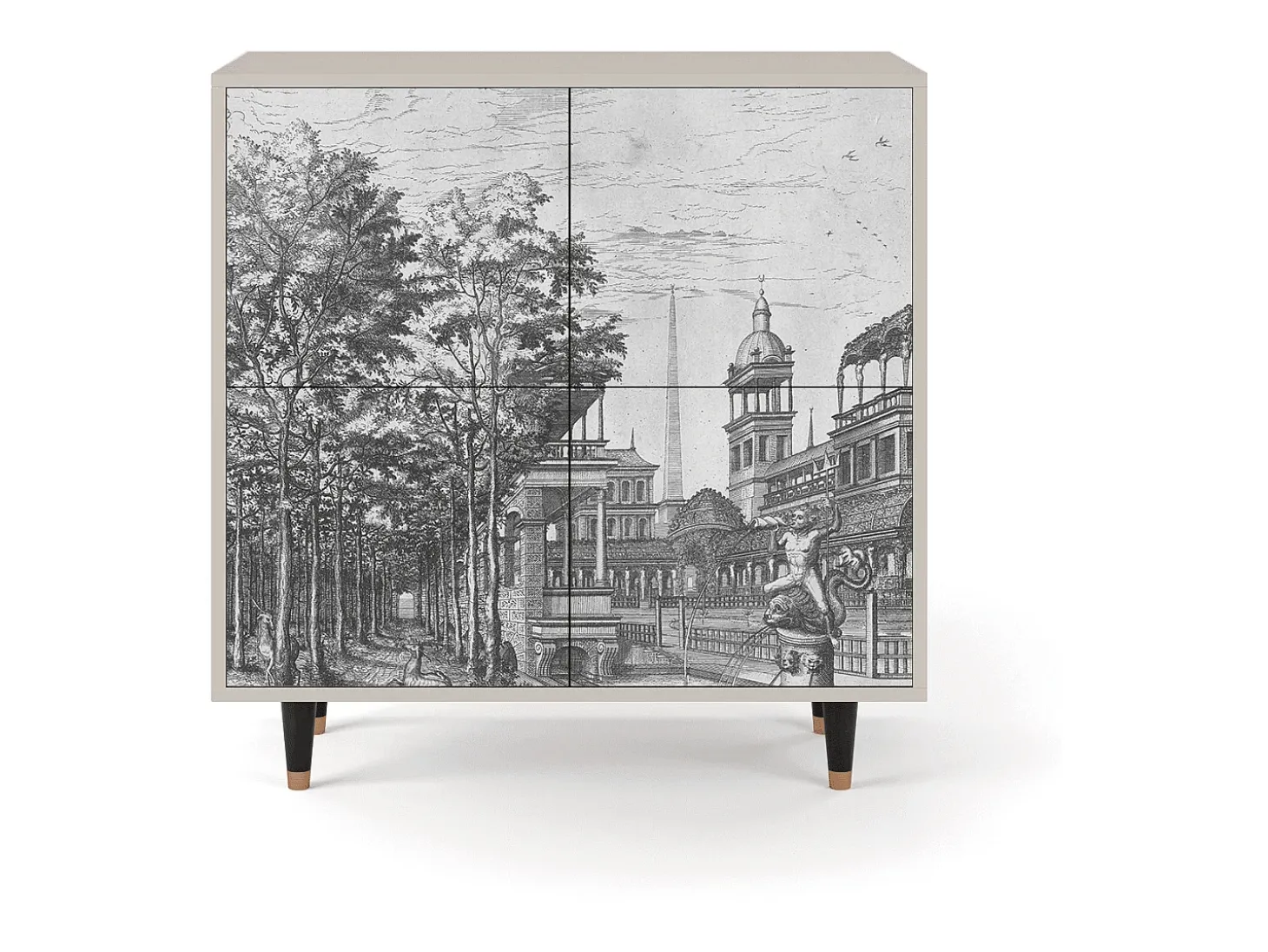 Aparador - 94x96x48 cm - BS3 - View of the Piazza, Arena