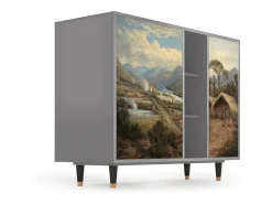 Aparador - 125x98x48 cm - BS2 - View Across the Plains , Gris