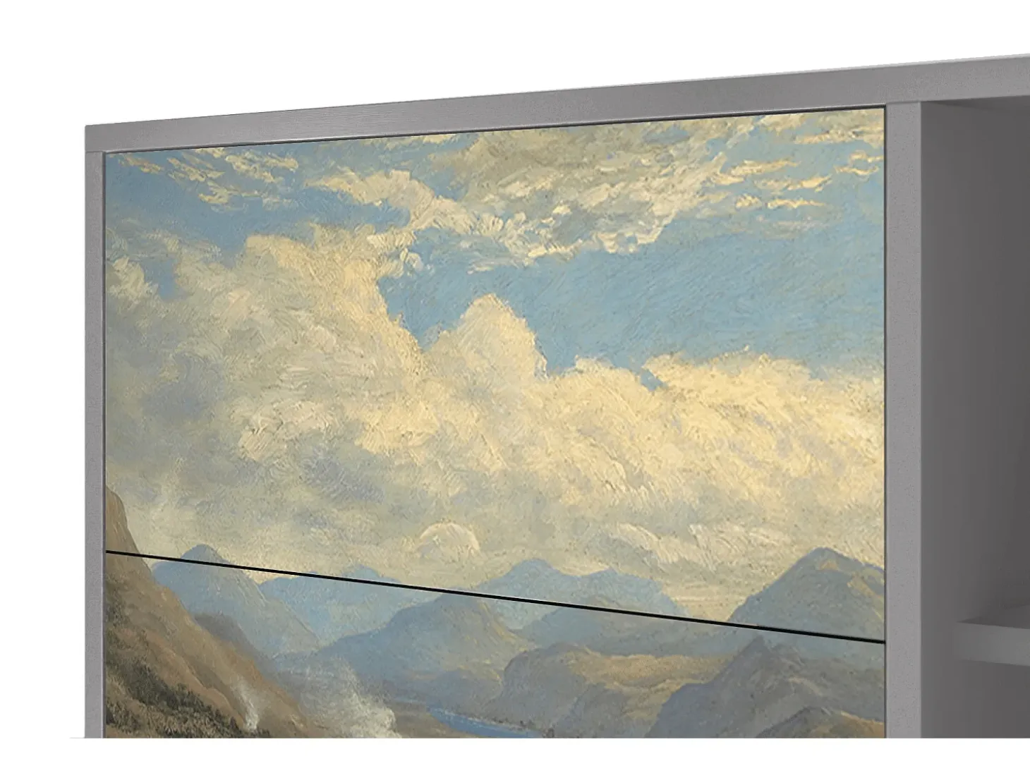 Aparador - 125x98x48 cm - BS2 - View Across the Plains , Gris