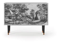 Aparador - 115x85x48 cm - BS4 - Village Road, Gris