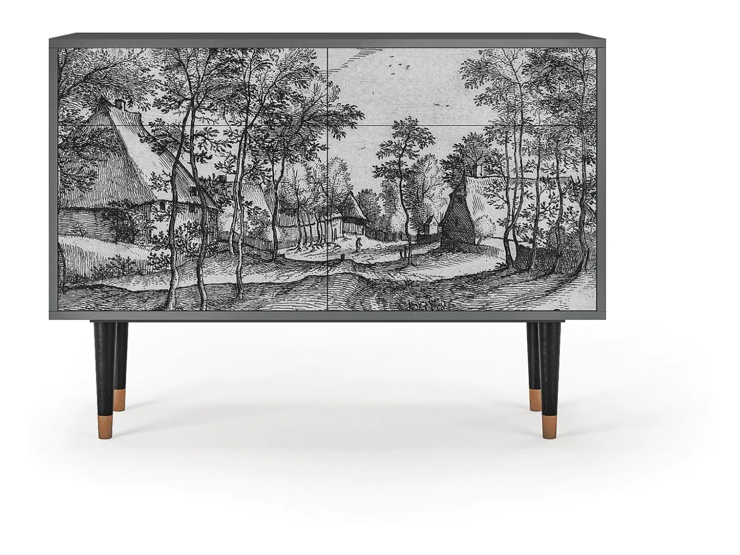 Aparador - 115x85x48 cm - BS4 - Village Road, Antracita