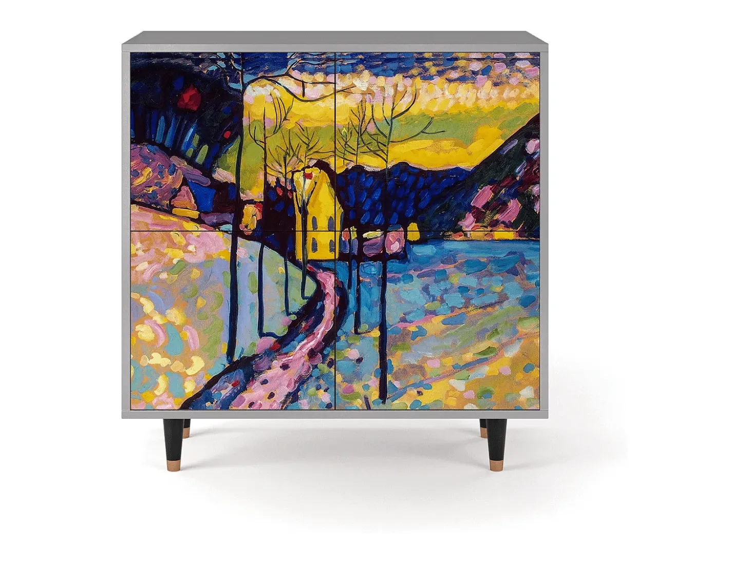 Aparador - 94x96x48 cm - BS3 - Winter Landscape, Gris