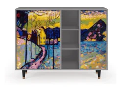 Aparador - 125x98x48 cm - BS2 - Winter Landscape, Gris