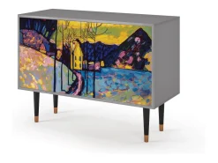 Aparador - 115x85x48 cm - BS4 - Winter Landscape, Gris