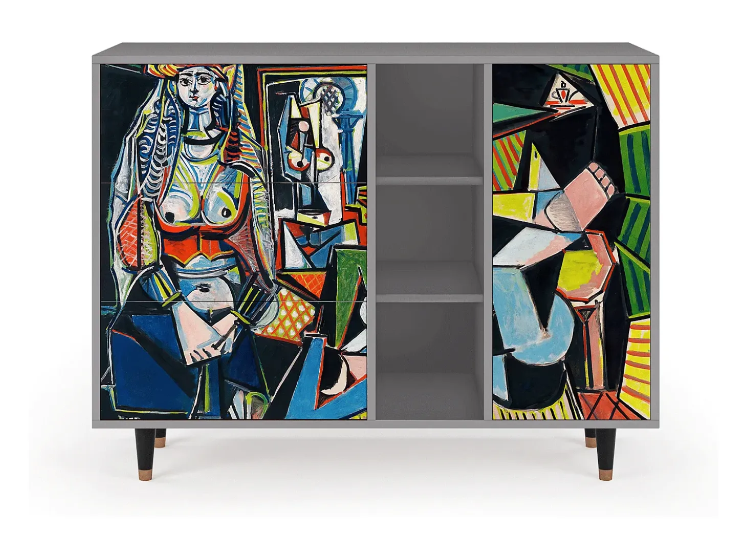 Aparador - 125x98x48 cm - BS2 - Women of Algiers, Gris
