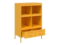 Aparador acero amarillo mostaza 68x39x101,5 cm