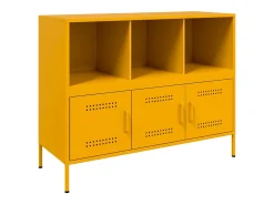 Aparador acero amarillo mostaza 100,5x39x79 cm