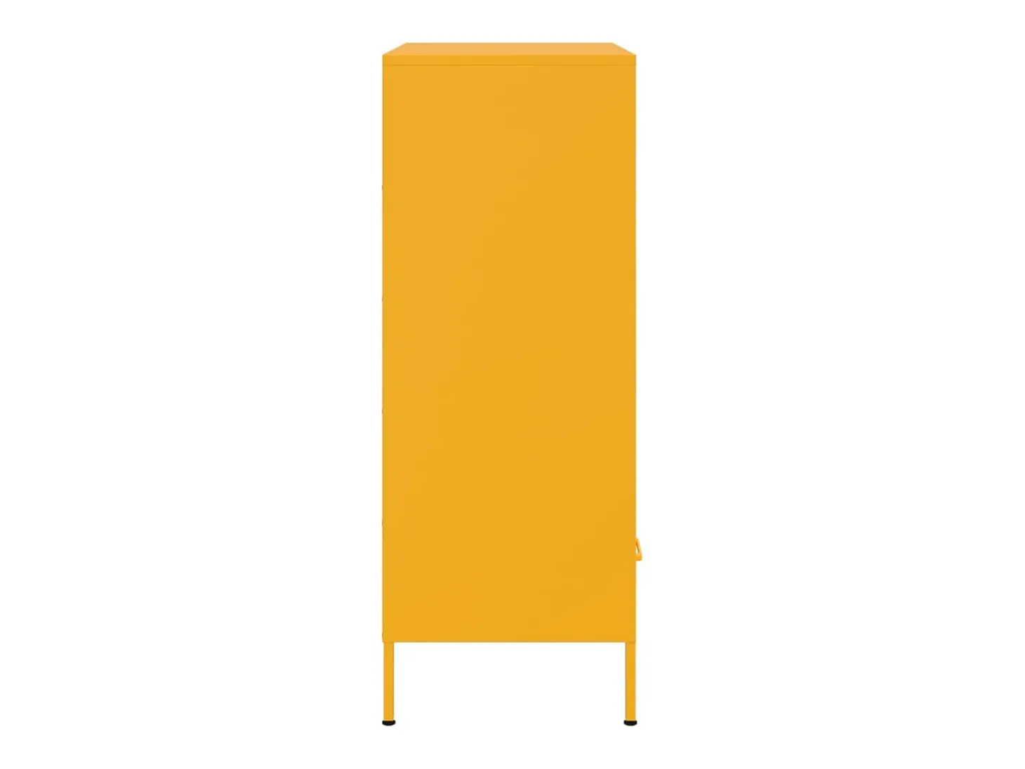 Aparador acero amarillo mostaza 68x39x101,5 cm