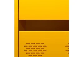 Aparador acero amarillo mostaza 68x39x101,5 cm