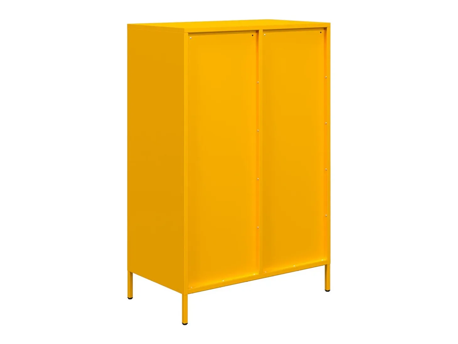 Aparador acero amarillo mostaza 68x39x101,5 cm