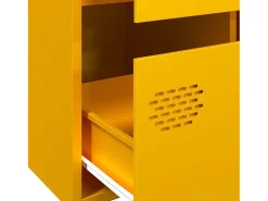 Aparador acero amarillo mostaza 68x39x101,5 cm