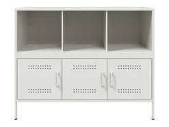 Aparador acero blanco 100,5x39x79 cm