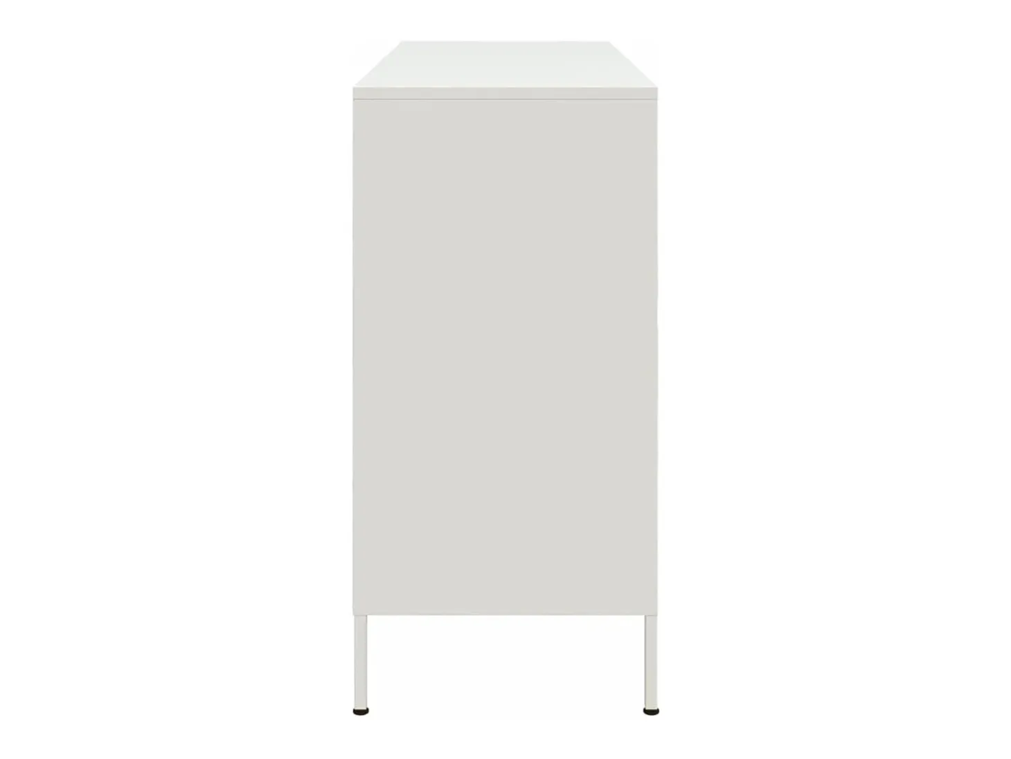Aparador acero blanco 100,5x39x79 cm