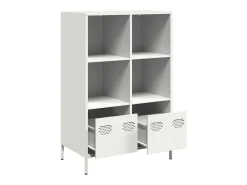 Aparador acero blanco 68x39x103,5 cm