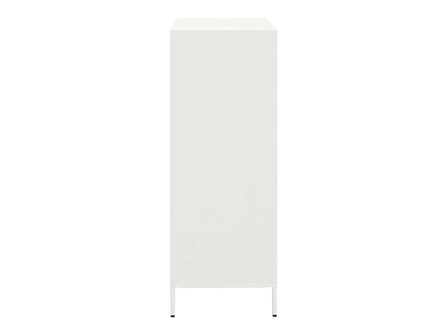 Aparador acero blanco 68x39x103,5 cm