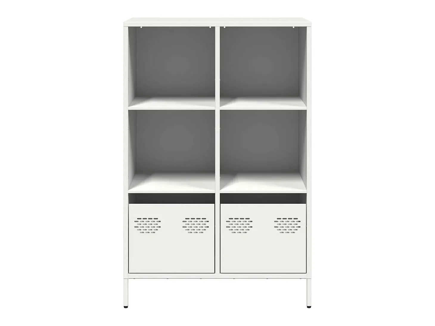 Aparador acero blanco 68x39x103,5 cm
