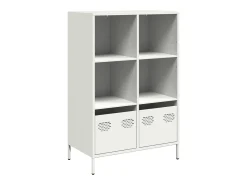 Aparador acero blanco 68x39x103,5 cm