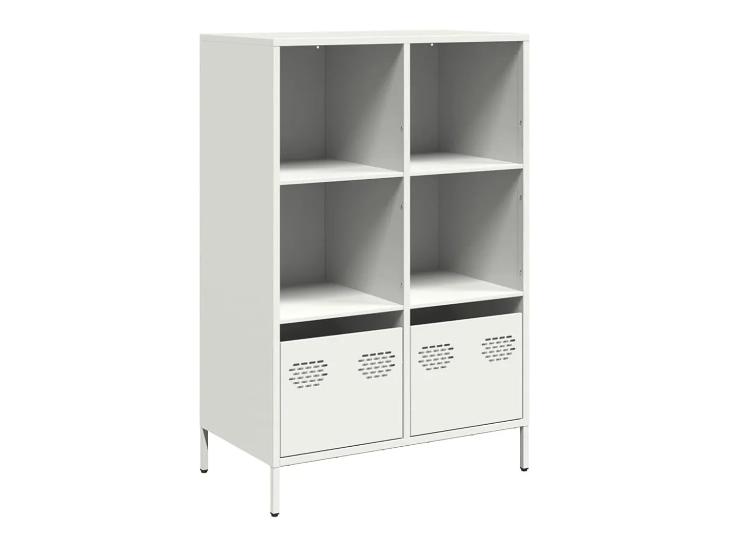 Aparador acero blanco 68x39x103,5 cm