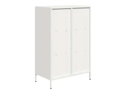Aparador acero blanco 68x39x103,5 cm