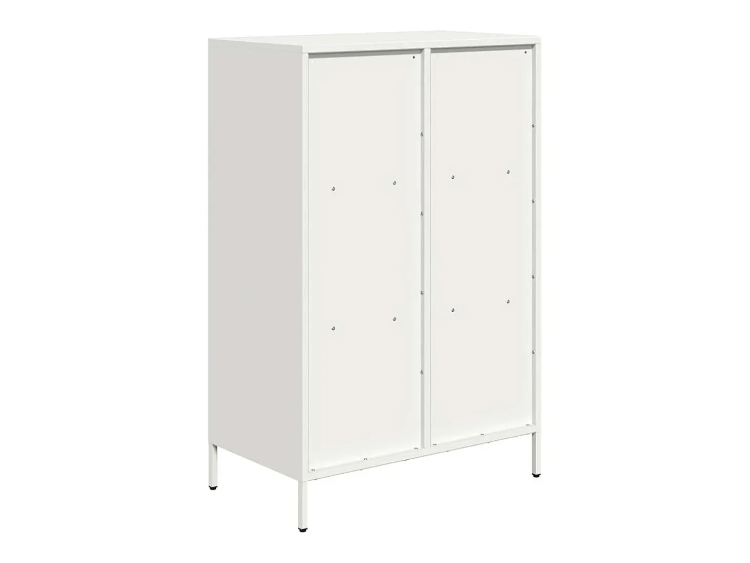 Aparador acero blanco 68x39x103,5 cm