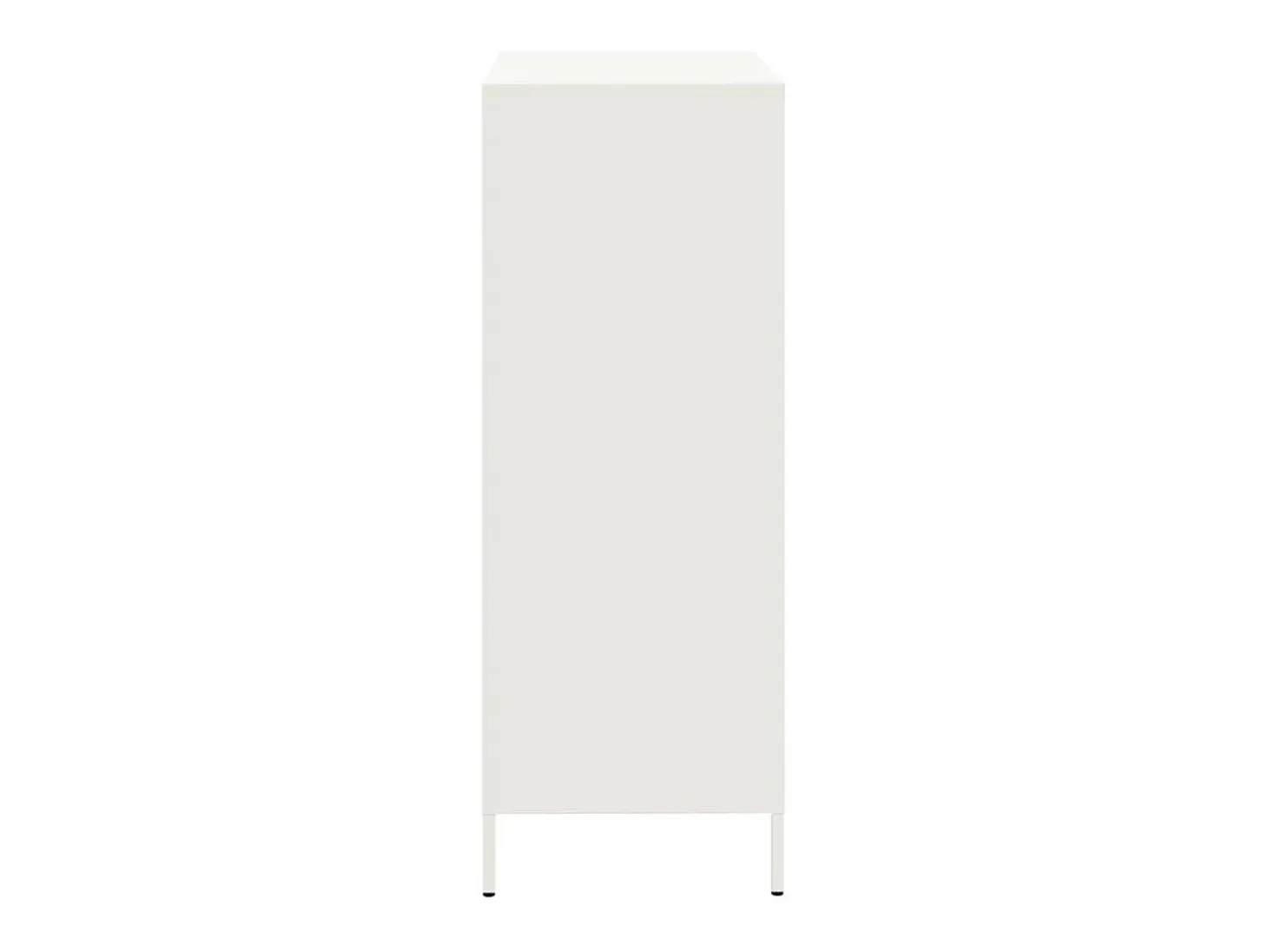 Aparador acero blanco 68x39x101,5 cm