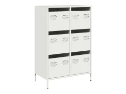 Aparador acero blanco 68x39x101,5 cm