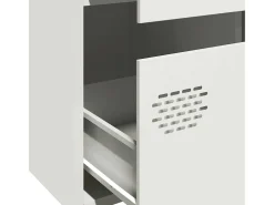 Aparador acero blanco 68x39x101,5 cm