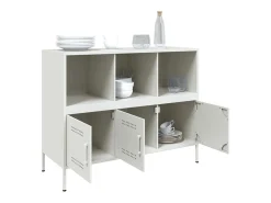Aparador acero blanco 100,5x39x79 cm