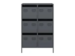 Aparador acero gris antracita 68x39x101,5 cm
