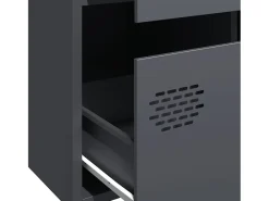Aparador acero gris antracita 68x39x101,5 cm