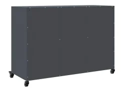 Aparador acero gris antracita 100,5x39x72 cm