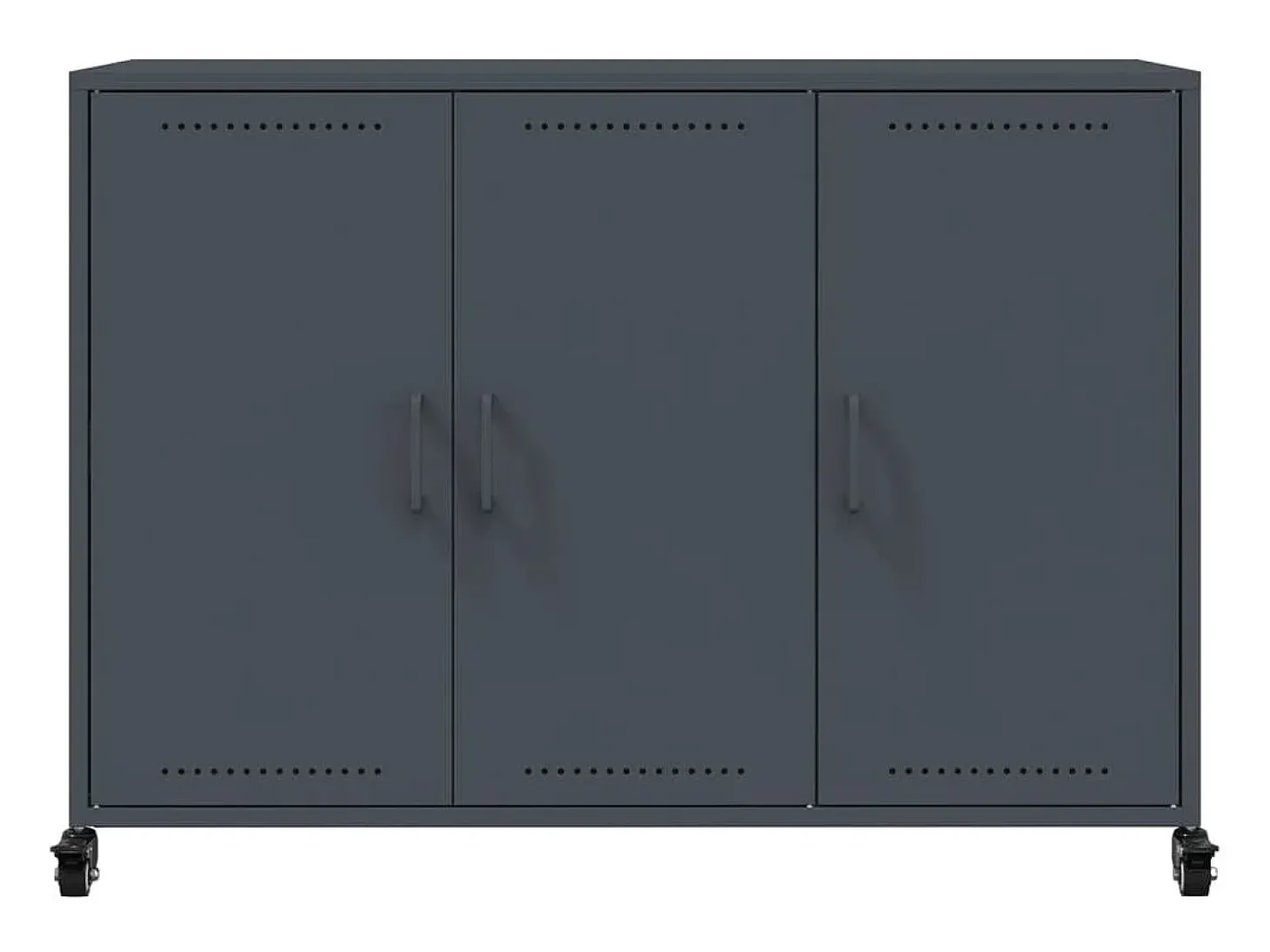 Aparador acero gris antracita 100,5x39x72 cm
