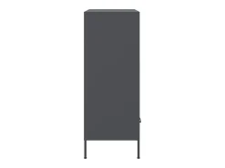 Aparador acero gris antracita 68x39x101,5 cm