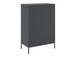 Aparador acero gris antracita 68x39x101,5 cm
