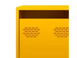 Aparador acero laminado en frío amarillo mostaza 135x39x73,5 cm
