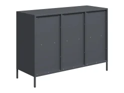 Aparador acero laminado en frío gris antracita 101,5x39x73,5 cm