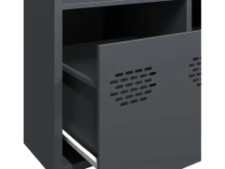 Aparador acero laminado en frío gris antracita 101,5x39x73,5 cm