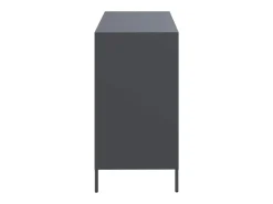 Aparador acero laminado en frío gris antracita 101,5x39x73,5 cm
