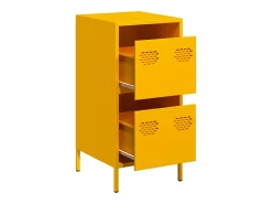 Aparador acero laminado en frío amarillo mostaza 35x39x73,5 cm