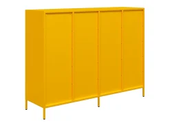 Aparador acero laminado en frío amarillo mostaza 135x39x103,5cm