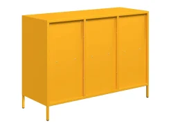 Aparador acero laminado frío amarillo mostaza 101,5x39x73,5 cm