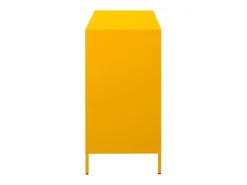 Aparador acero laminado frío amarillo mostaza 101,5x39x73,5 cm