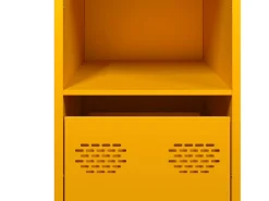 Aparador acero laminado frío amarillo mostaza 101,5x39x73,5 cm