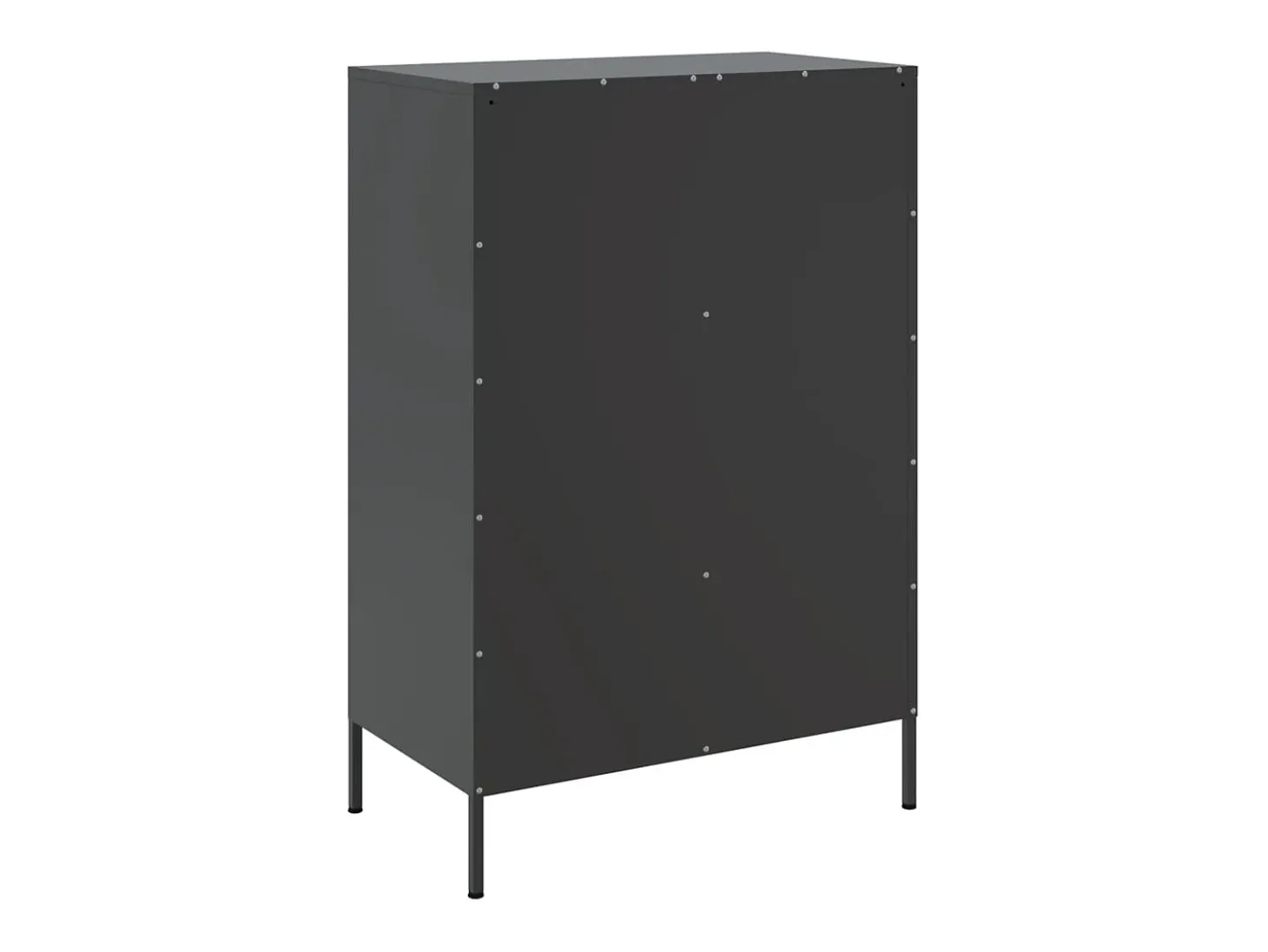 Aparador acero negro 68x39x101,5 cm