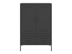 Aparador acero negro 68x39x101,5 cm