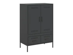 Aparador acero negro 68x39x101,5 cm